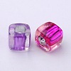 Transparent Acrylic Cube Beads PB78P9520-3