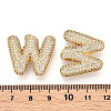 Brass Micro Pave Cubic Zirconia Pendants KK-N254-06G-W-3
