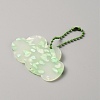Acrylic Disc Pendant Keychain KEYC-WH0027-85F-01-1
