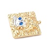 Brass Micro Pave Cubic Zirconia Enamel Pendants KK-L250-08G-11-2