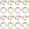 100Pcs 2 Colors Brass Twister Clasps KK-BBC0025-23B-7