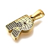 Golden 304 Stainless Steel Pendants STAS-K300-01G-R-2