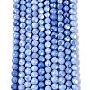 Ombre Effect Dyed Electroplate Opaque Glass Beads Strands LS-EGLA-Q130-01A-04-2