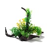 Plastic Artificial Tree Root Plants Decor DJEW-G025-09-1