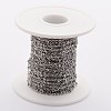 Tarnish Resistant 304 Stainless Steel Cable Chains CHS-K003-01P-0.4MM-2