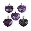 Natural Amethyst Pendants G-A281-02P-12-1