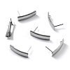 Non-Tarnish 304 Stainless Steel Stud Earring Findings STAS-L238-079P-3