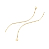 Brass Earring Findings KK-A274-17B-G-2
