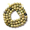 Natural Verdite Stone Beads Strands G-C242-03-6mm-3