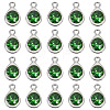 20Pcs Faceted Glass Charms RGLA-TADJ0001-01F-2