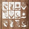 PET Plastic Drawing Painting Stencils Templates Sets DIY-WH0172-704-2