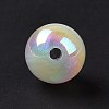 UV Plating Rainbow Iridescent Acrylic Beads OACR-C010-14F-3