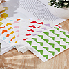 8 Sheets 8 Colors Paper Self-Adhesive Photo Corners for Scrapbooks Memory BooksStickers DIY-LP0001-82-1