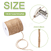 Craftdady 2Roll 2 Colors Earthy Colored Jute Cord OCOR-CD0001-05-3
