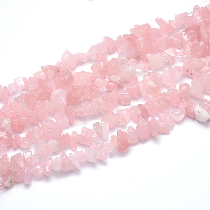 Wholesale Natural Rose Quartz Beads Strands - Jewelryandfindings.com