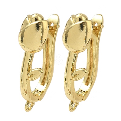 Brass Earring Findings KK-D226-08G-1