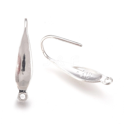 316 Surgical Stainless Steel Earring Hooks X-STAS-P166-10S-1