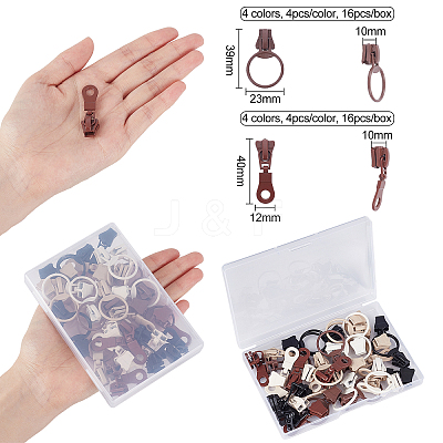 Zinc Alloy Replacement Zipper Sliders PALLOY-BC0001-05-1