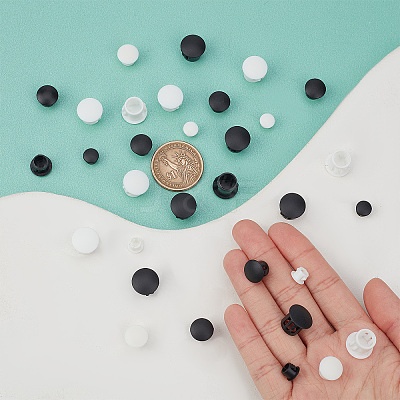 120Pcs 6 Style Plastic Hole Plugs FIND-GF0003-75-1