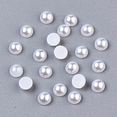 10000pcs ABS Plastic Imitation Pearl Cabochons SACR-S738-3mm-Z9-1