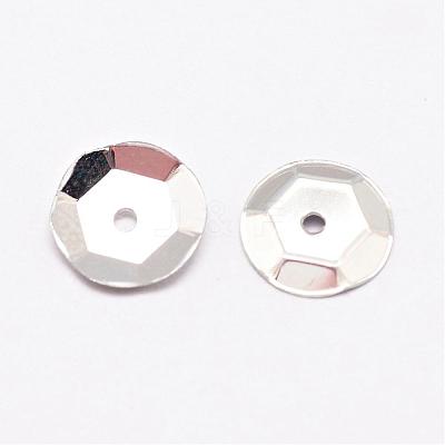 Plastic Paillette Beads PVC-A001-8mm-08-1
