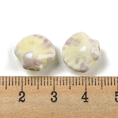 Shell Shape Glazed Porcelain Beads PORC-E022-01B-1