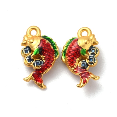 Alloy Enamel Pendants ENAM-B056-09G-1
