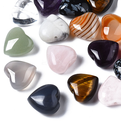 Natural Mixed Stone Beads G-N0326-75-1