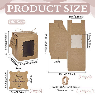 Cardboard Gift Packing Boxes LS-CON-WH0089-262A-1