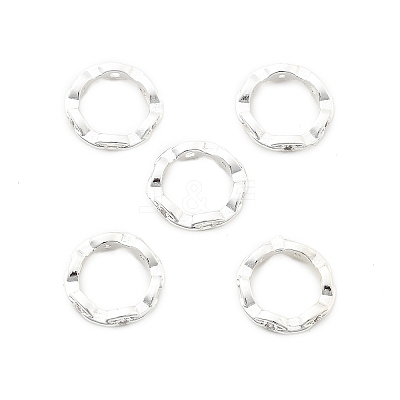 Brass Micro Pave Clear Cubic Zirconia Bead Frame KK-H495-03S-1