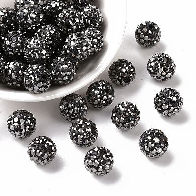 Pave Disco Ball Beads RB-A130-10mm-8-1