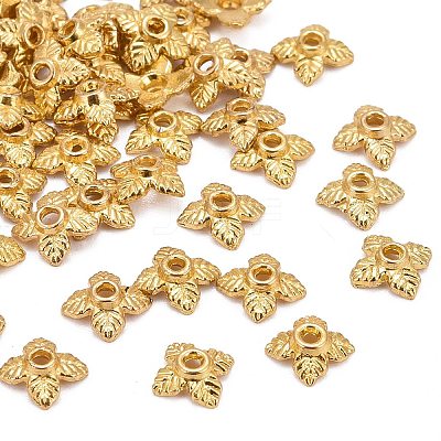Tibetan Style Alloy Bead Caps TIBEB-Q018-G-FF-1