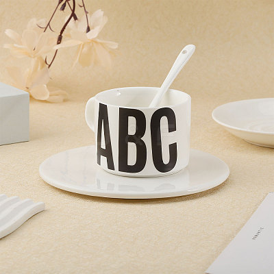 14 Sheets 14 Colors Vinyl Waterproof Cute Letter Decorative Sticker Labels DIY-GL0004-61-1