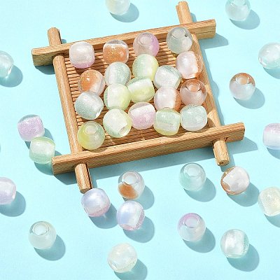 Pearlized Resin European Beads RESI-CJC0022-09-1