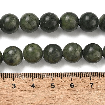 Natural Chinese Jade Beads Strands G-F363-10mm-1
