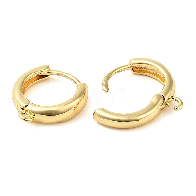 Brass Hoop Earrings X-EJEW-K083-33G-1