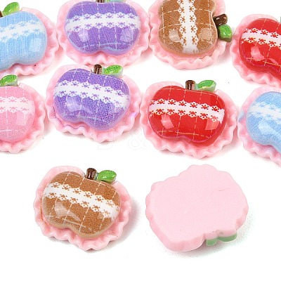 Opaque Resin Cabochons RESI-C067-01D-1