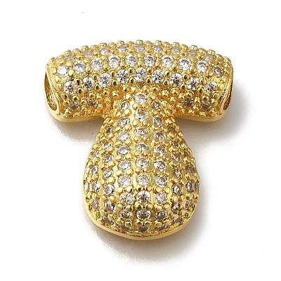 Brass with Cubic Zirconia Pendants KK-Q818-02T-G-1