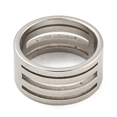 201 Stainless Steel Rings X-RJEW-A034-10P-1-1