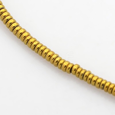 Electroplate Non-magnetic Synthetic Hematite Beads Strands G-J216D-06-1