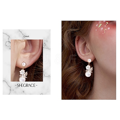DIY Flower Drop Earring Making Kit DIY-SZ0009-77-1