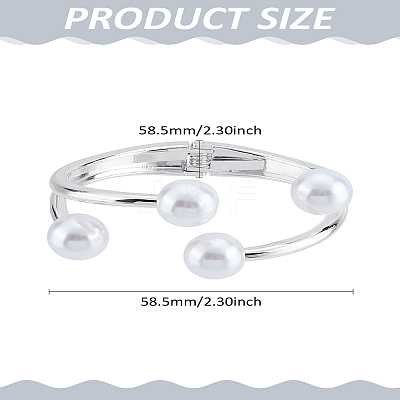 1Pc Alloy Cuff Bangles BJEW-LP0012-04P-1