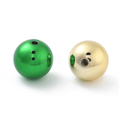 Christmas Theme UV Plating Acrylic Beads PACR-B003-01B-1