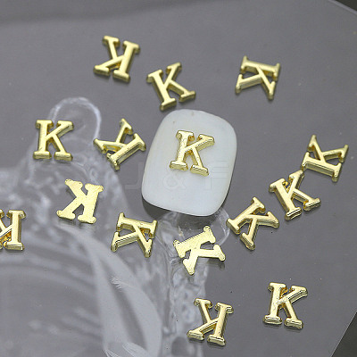 Alloy 26 Letter Shapes Nail Art Decoration MRMJ-WH0114-001-11-1