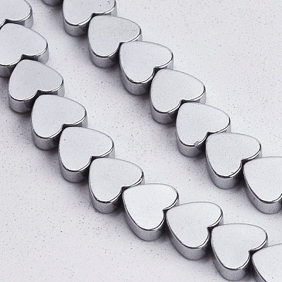 Non-magnetic Synthetic Hematite Beads Strands X-G-Q883-6x6mm-6-1