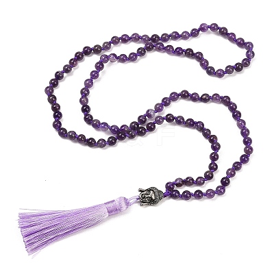 Tassel Pendant Necklaces NJEW-P191-A05-1