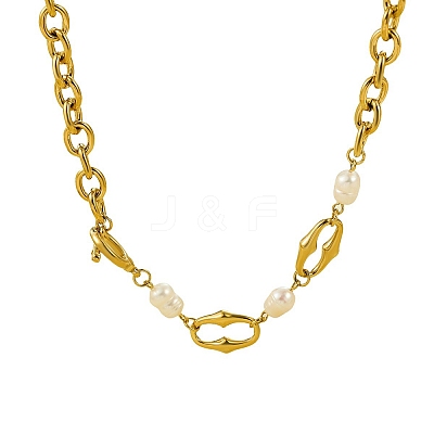 304 Stainless Steel Cable Chain Necklaces NJEW-U031-12G-1