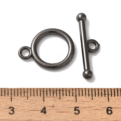 Rack Plating Brass Toggle Clasps KK-A225-06B-1