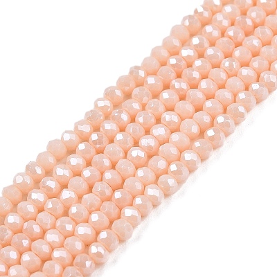 Electroplate Glass Beads Strands EGLA-A044-P1mm-A05-1