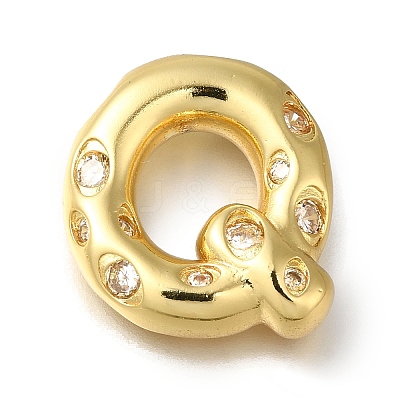 Brass with Cubic Zirconia Pendants KK-Q818-03Q-G-1